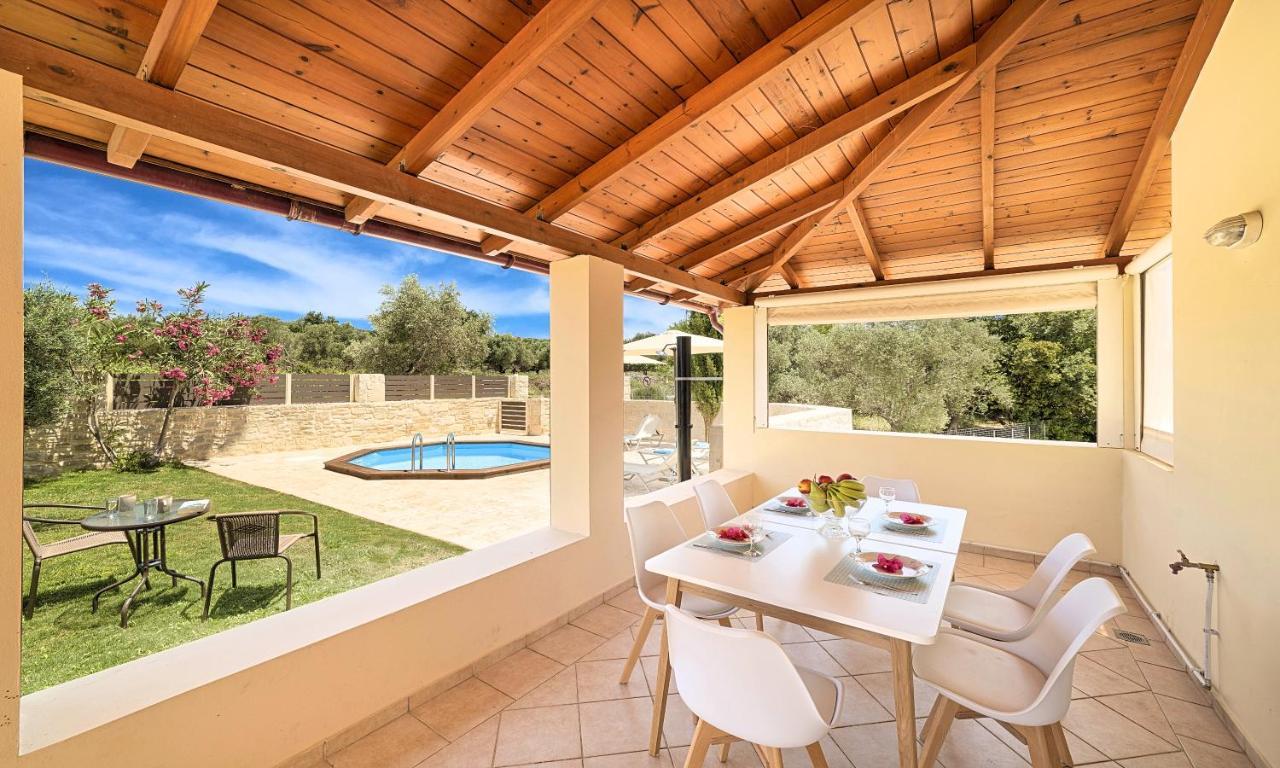 Villa Di Palma Heated Pool Koufi Exteriér fotografie