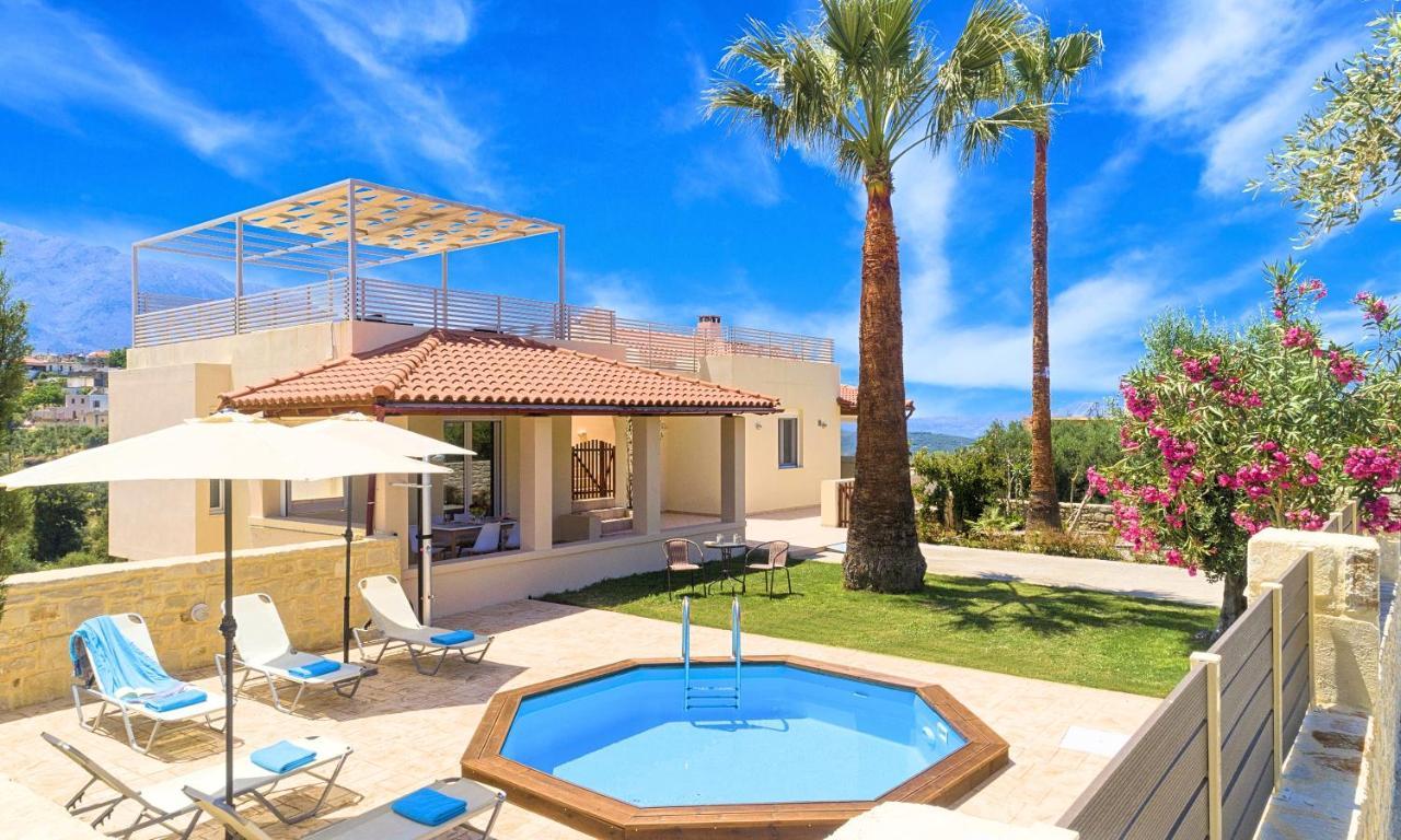 Villa Di Palma Heated Pool Koufi Exteriér fotografie