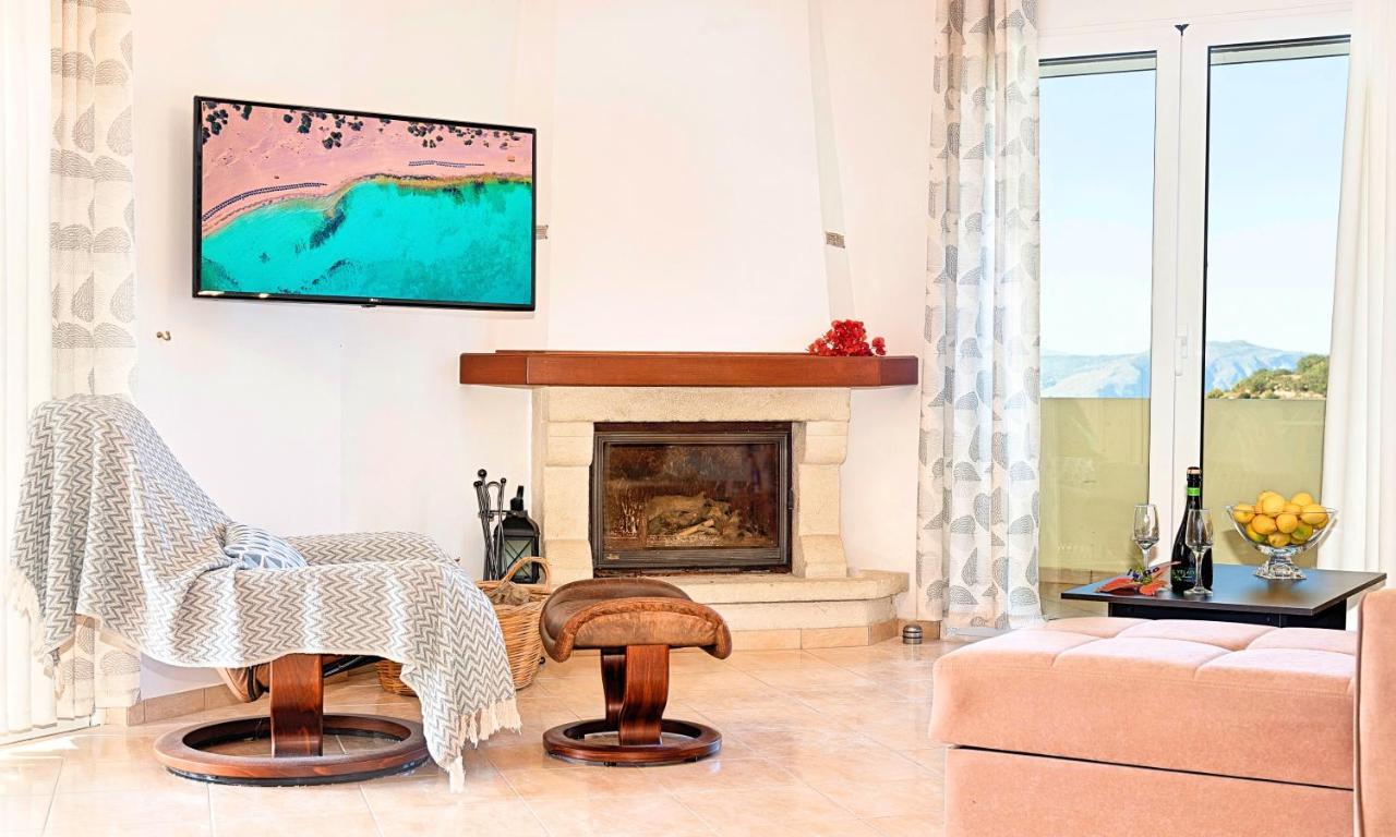 Villa Di Palma Heated Pool Koufi Exteriér fotografie